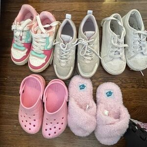 Lot of 5 pairs of shoes size 13 kids girls